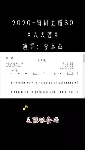 大天蓬西洋管弦乐器独奏谱简谱