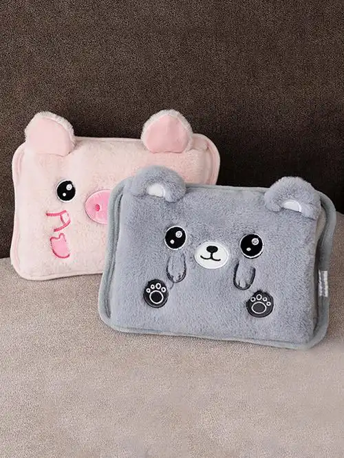 热水袋充电式防爆暖宝宝毛绒可爱电暖手宝女敷暖肚子暖水袋可拆洗