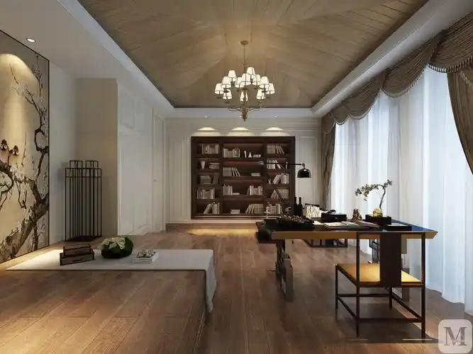 5万279㎡中式别墅装修简约新中式木式效果