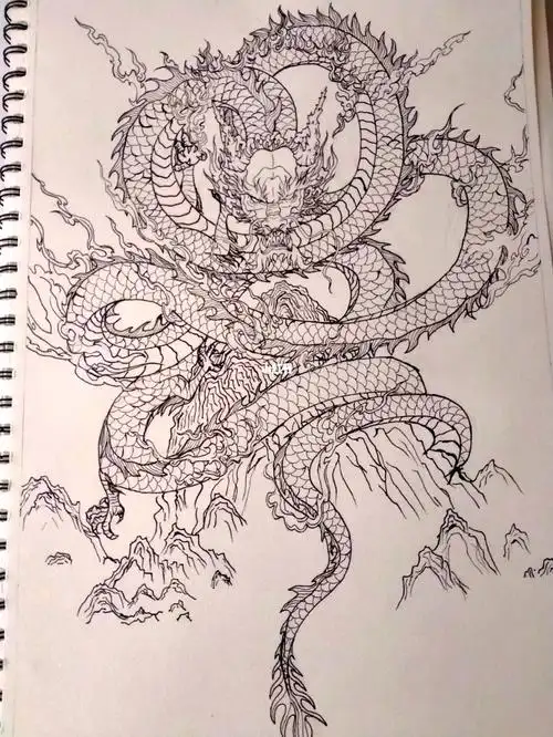 龙一一画的有些许乱