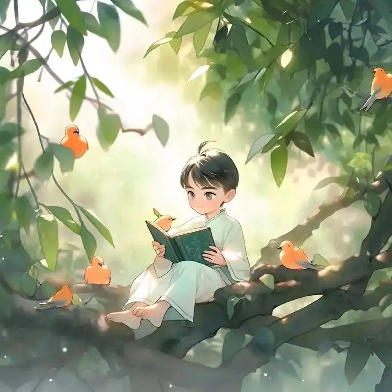 在认真看书的古风少年少女们头像 读书,使人心旷神怡,如沐春风