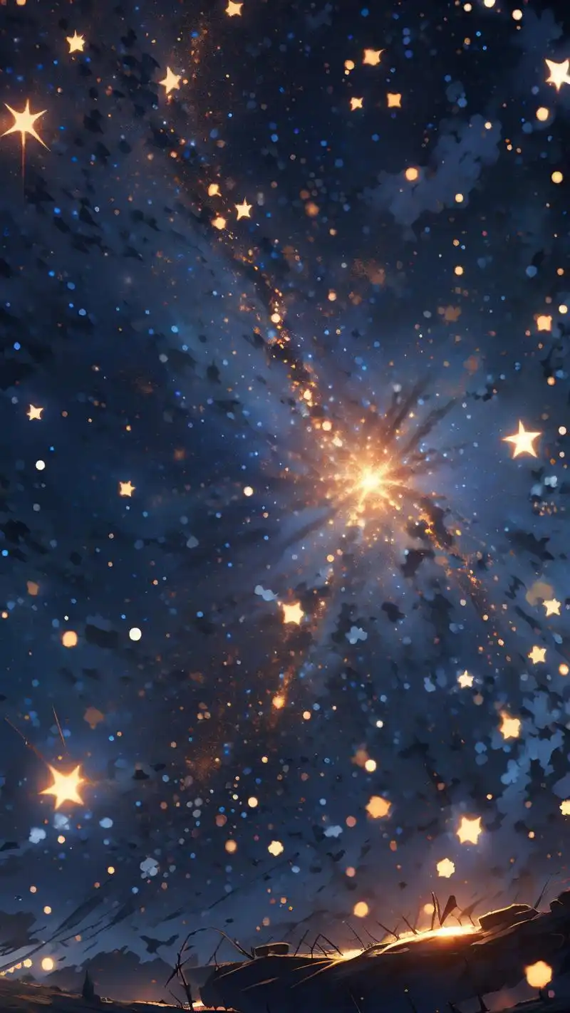 78黑色夜空中的星星壁纸精选90 这组黑色夜空星星壁纸,带你领略