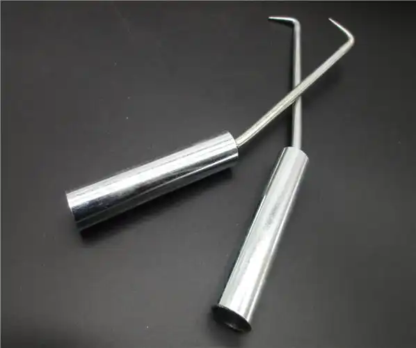 厂家直销 钢筋钩 钩子不锈钢钢筋钩子亮面镀铬双轴承扎钩量大可议