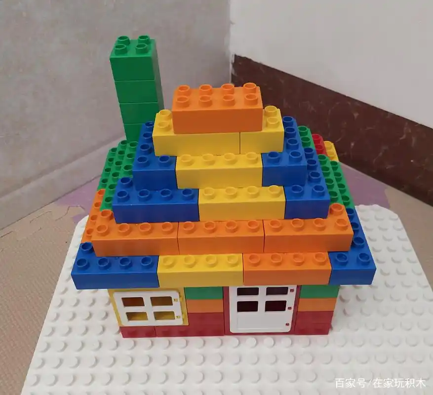 乐高大颗粒积木搭建作品之精美小屋