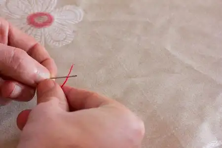 刺绣, 针线活的概念.复制空间.可用空间为文本,选择性焦点的照片