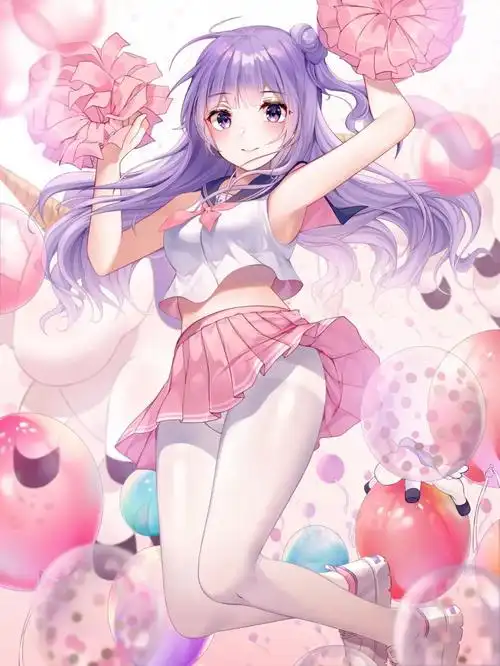 啦啦队员女孩子插画壁纸特辑