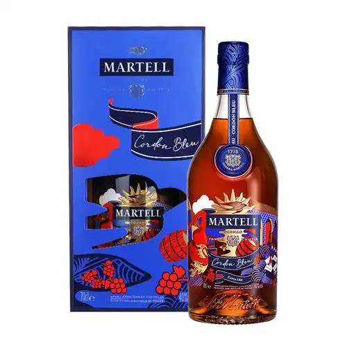 马爹利martell洋酒蓝带xo级干邑白兰地2022限量版700ml法国原装进口