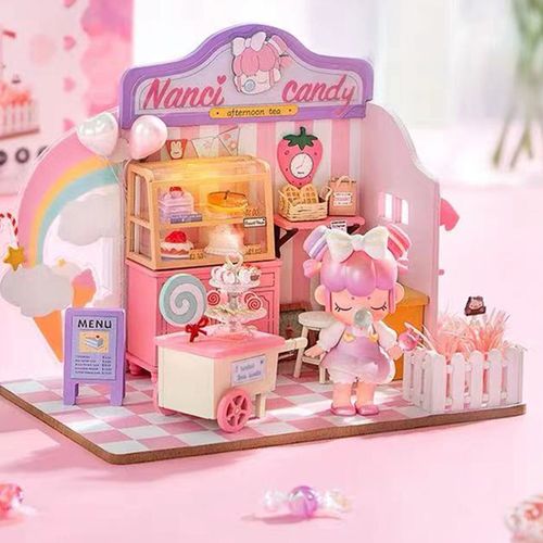 2022新款若来囡茜樱花庭林深不知处盲盒女孩摆件diy手工生日礼物夏落