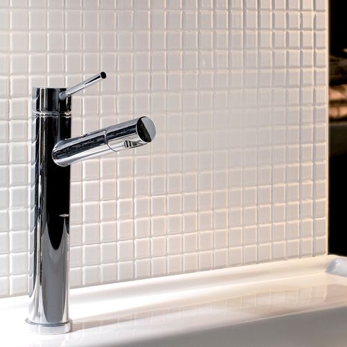 纯白色陶瓷马赛克北欧厨房瓷砖墙砖卫生间简约现代浴室墙小白瓷砖