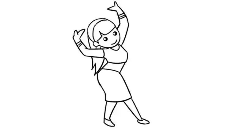 佤族服饰涂色模板