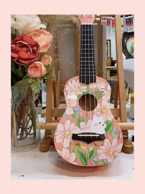 涂鸦尤克里里旧物改造手绘