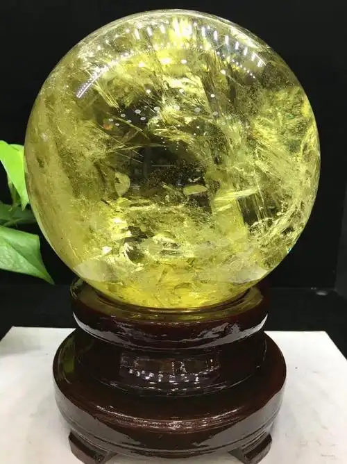 俊辰珠宝天然黄水晶球摆件黄水晶球摆件摆件