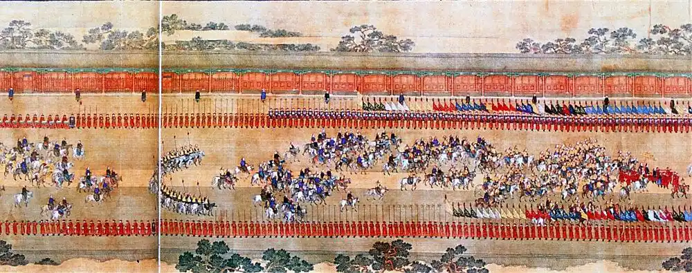 乾隆南巡图(四)返京, 南巡纪游图 清 徐扬