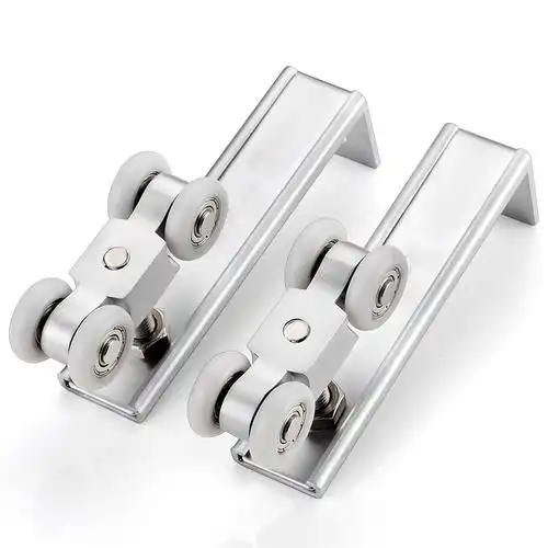 卫生间木门移门超静音吊轮吊滑轮轨道推拉门吊轮吊轨厨房滑轨滑轮