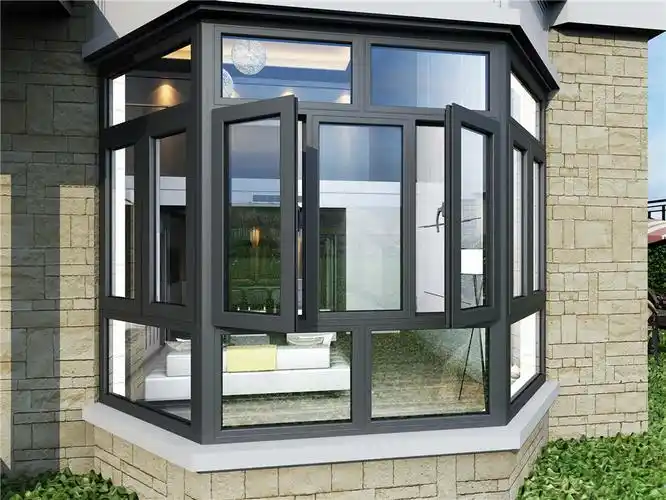 诗尼曼封阳台卧室隔热隔音玻璃窗户定做简欧平开窗