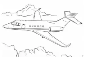 787波音707波音777-200空客a380客机班机飞机在天空上交通工具简笔画