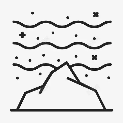 北极光极光南极光图标