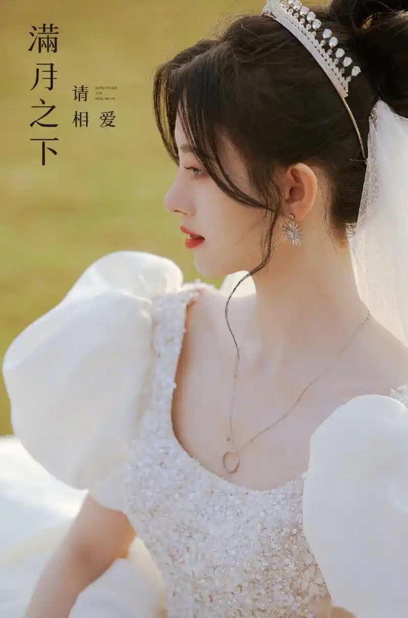 【鞠婧祎婚纱造型】 #鞠婧祎# 新剧花絮写真来袭一袭白色婚纱礼服