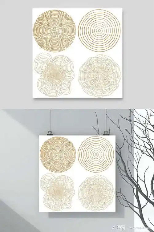 年轮矢量素材素材