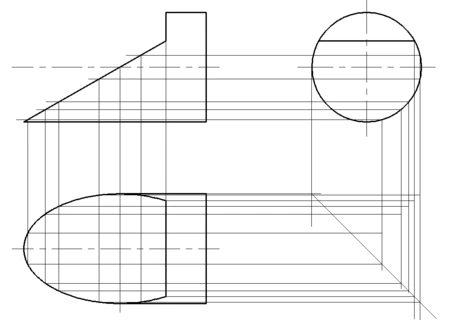 画出立体草图,补画第三视图