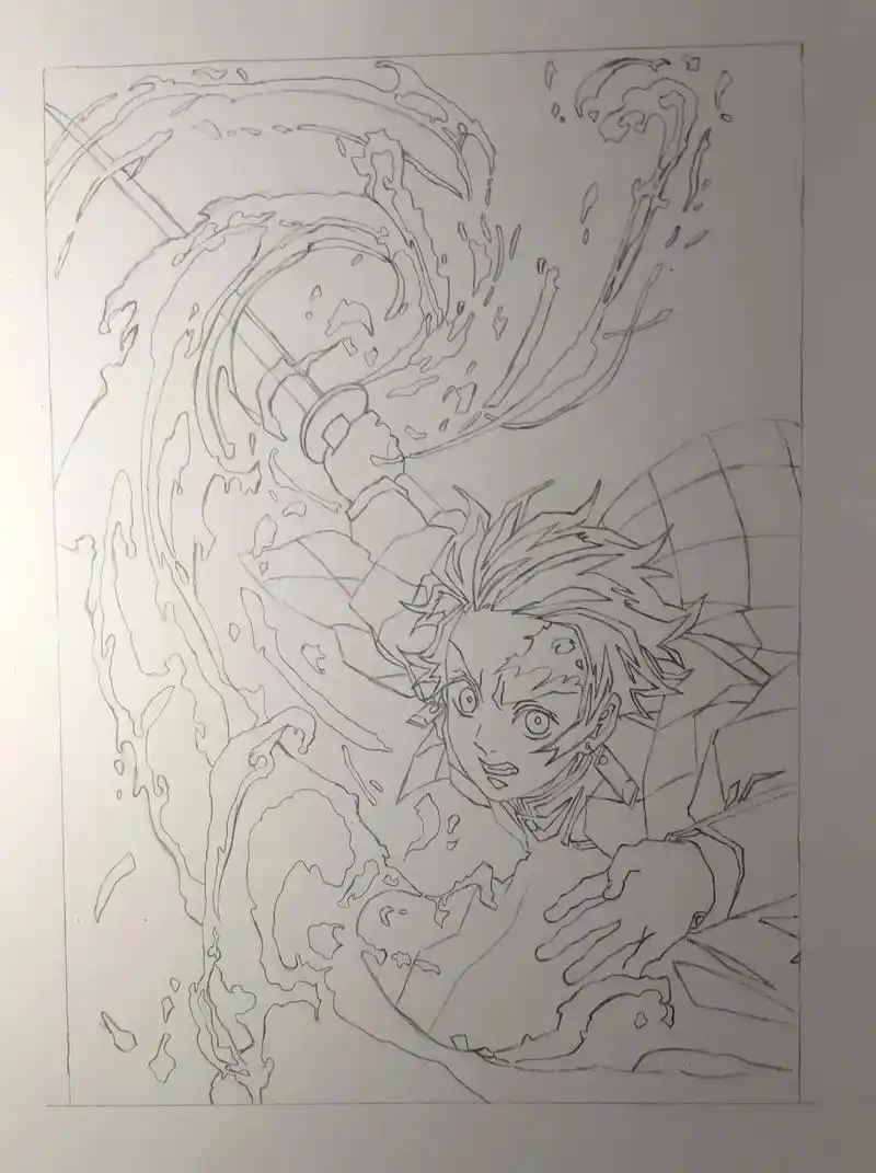 彩铅手绘炭治郎#手绘#画画 #彩铅 #鬼灭之刃 #炭治郎  - 抖音