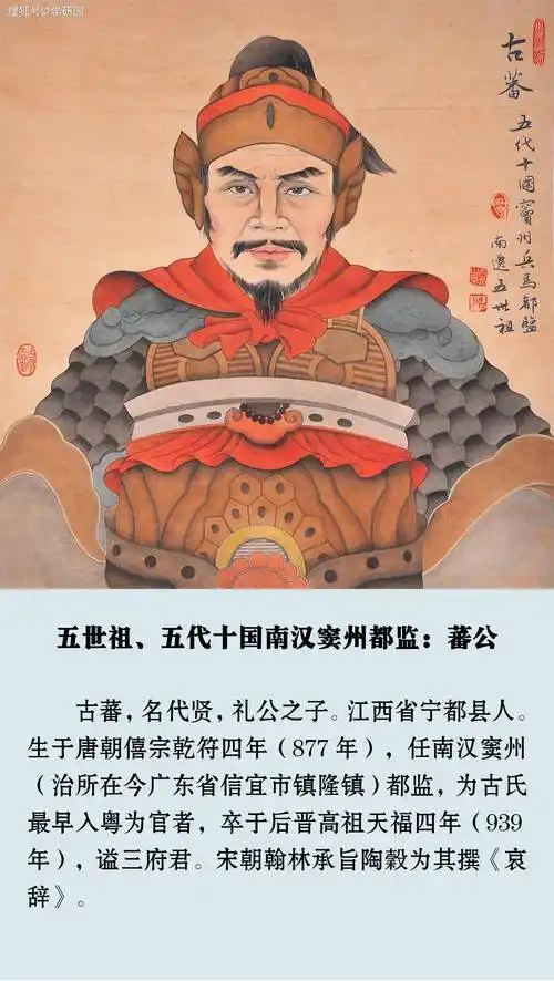 古氏唐朝南迁始祖古云应至六世祖古全规,古全望,古全赏兄弟实录