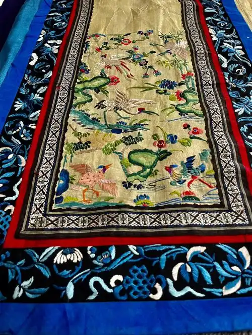 清代精品老绣月华裙刺绣百褶裙粤绣裙