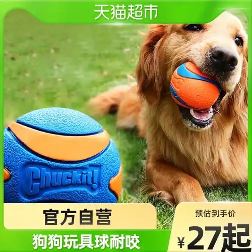 狗狗玩具宠物耐咬磨牙解闷橡胶弹力发声玩具球幼犬金毛泰迪狗用品