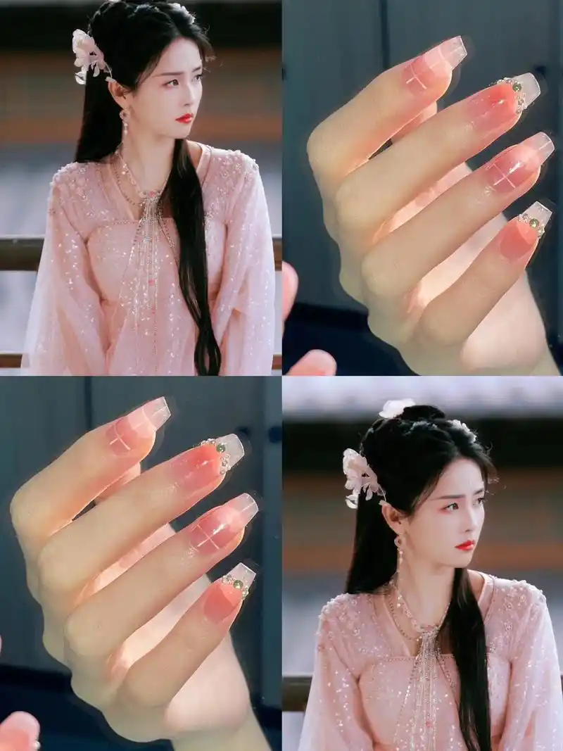 甜美感美甲,谁能拒绝甜妹呢～#仙女必备 #超 - 抖音