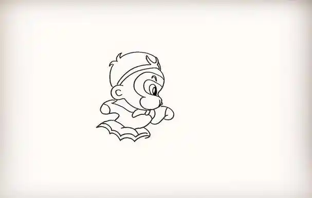 教我画孙悟空的金箍棒(简笔画教程孙悟空)(9)