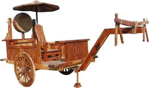 【展览馆公园博物馆影视剧拍摄道具古战车枣木摆件旅游地教育基地】河