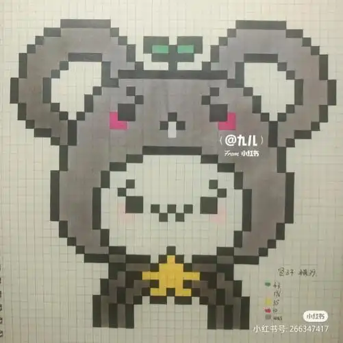 十二生肖团子像素画上