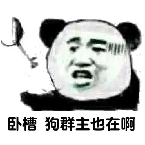 卧槽狗群主也在啊群主卧槽表情
