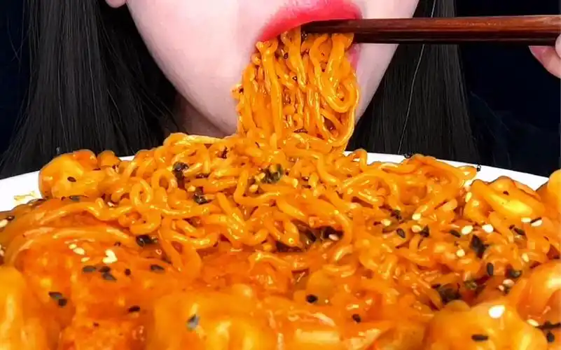 火鸡面/无人声/沉浸式吃播