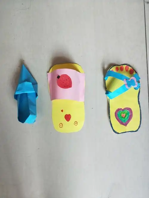 周于庄学校"停课不停学"手工制作--《各式各样的鞋》【二年级】