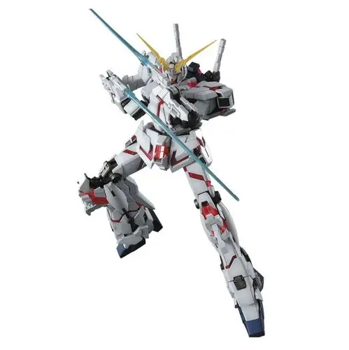 万代高达模型mg1/100rx-0独角兽敢达映像版 非卡版unicorn 1号机