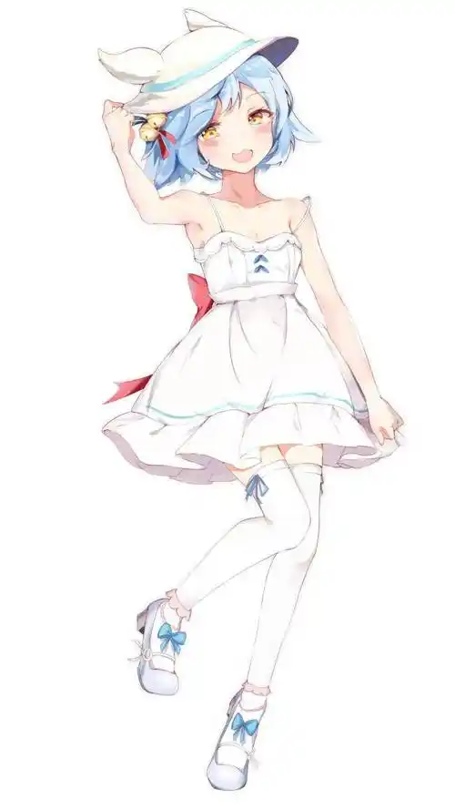 可爱动漫女生全身图人体临摹素材