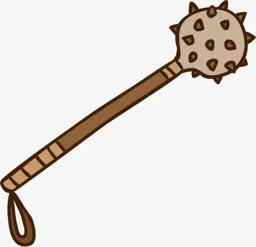 矢量手绘狼牙棒