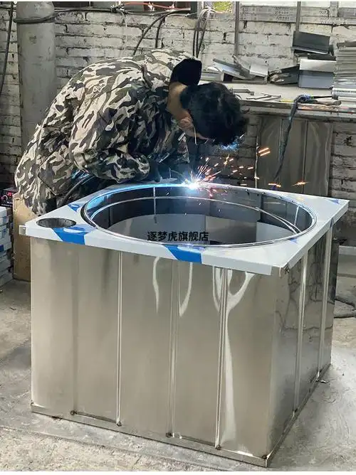 材火炉节能无烟不锈钢农村家用柴火灶室内无烟移动新型大锅土灶台304