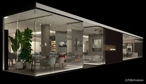 现代家具店面展厅设计项目201-500m其他家装装修案例效果图