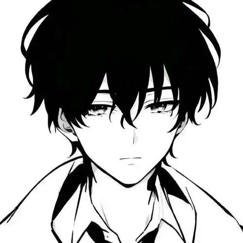 *动漫男生头像·这一看就很游戏大神图源网络#动漫男头黑白#·#二次元