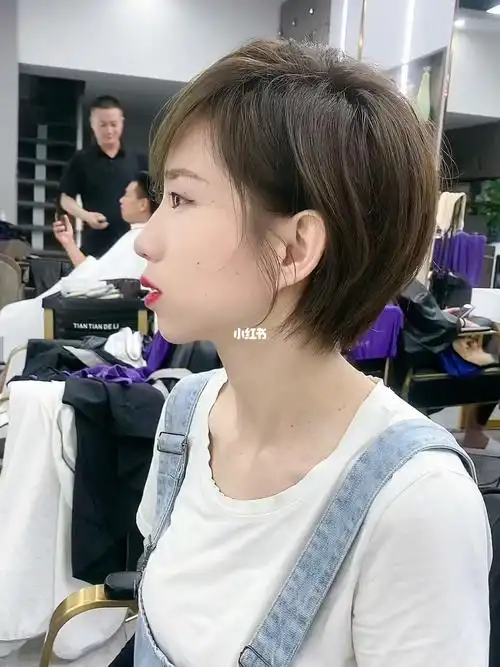 韩式减龄洋气短发 #适合方脸  #潞城新形象造型  #减龄瘦脸显脸小