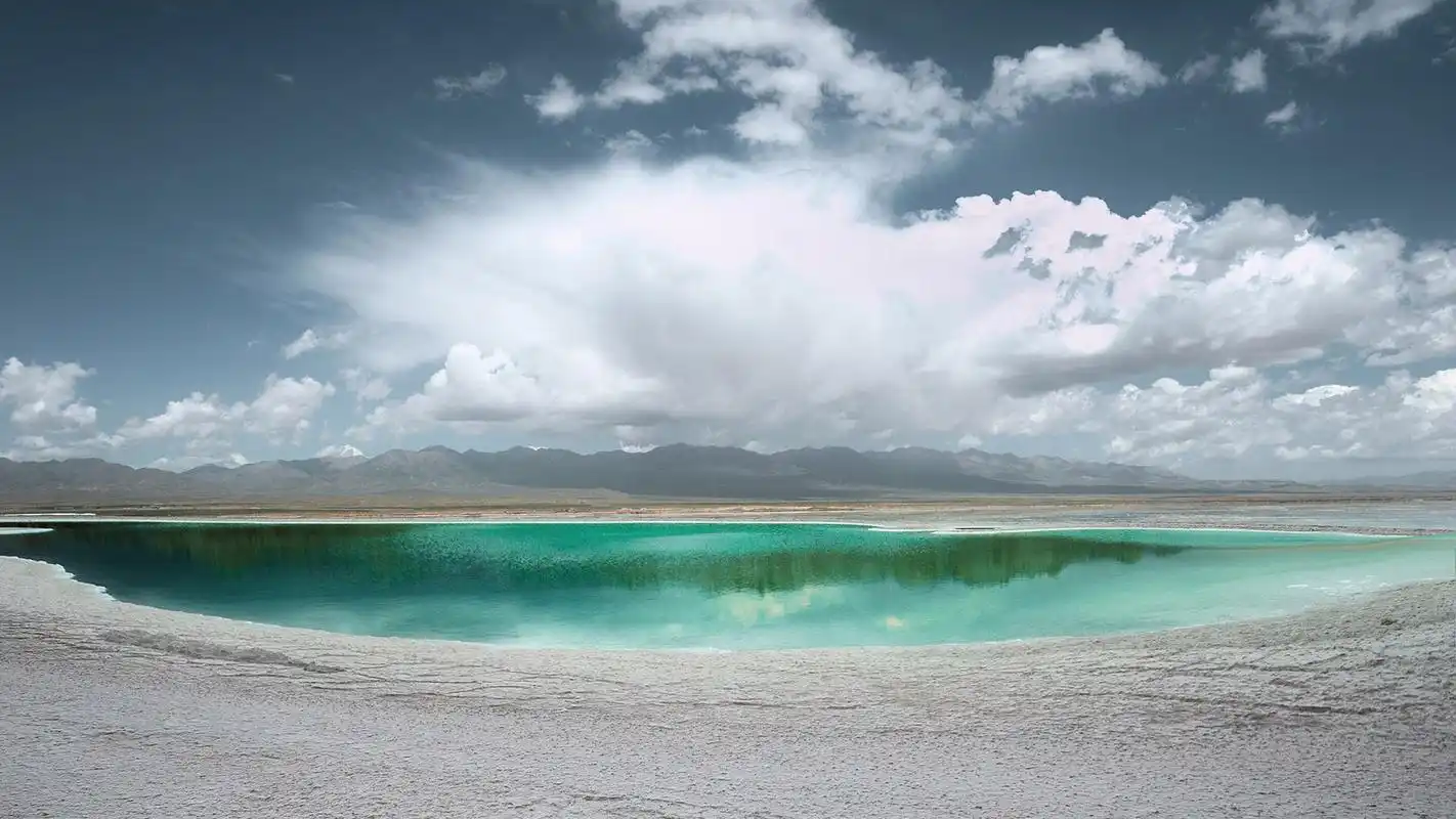 青海大柴旦翡翠湖唯美风景壁纸-风景壁纸-壁纸下载-美桌网
