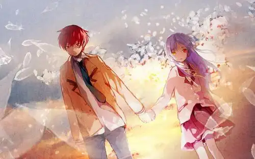 唯美意境牵手,高清壁纸图片,矢量图-回车桌面