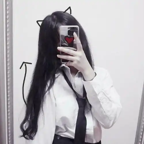 手机遮脸女头像真人