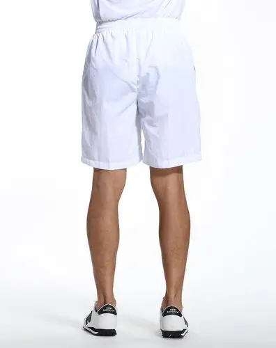 男款白色时尚网球系列梭织短裤