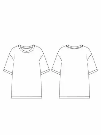 i>女 /i> i>装 /i>夏季落肩袖短袖t恤 i>款 /i> i>式 /i>图模板