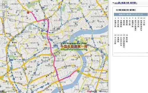上海869路公交全图全图查询