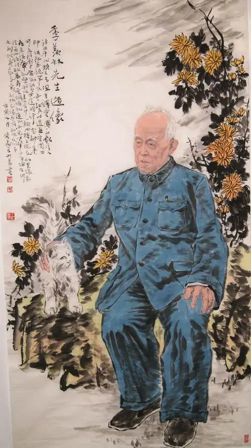 王砚农为季羡林先生造像