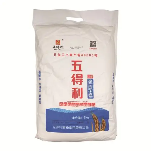 厂家批发五得利富强高筋小麦粉馒头烙饼饺子粉多用途家庭面粉5kg